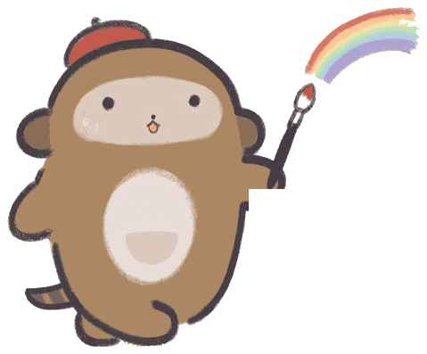 ポコちゃんのイラスト:えをかく